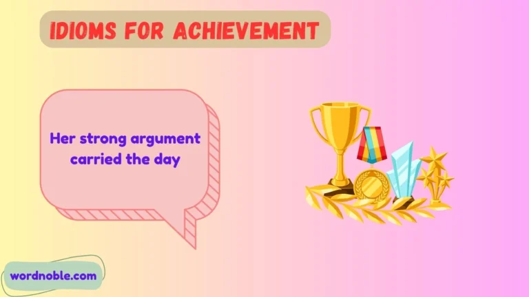 idioms for achievement