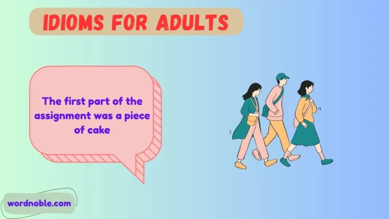 idioms for adults