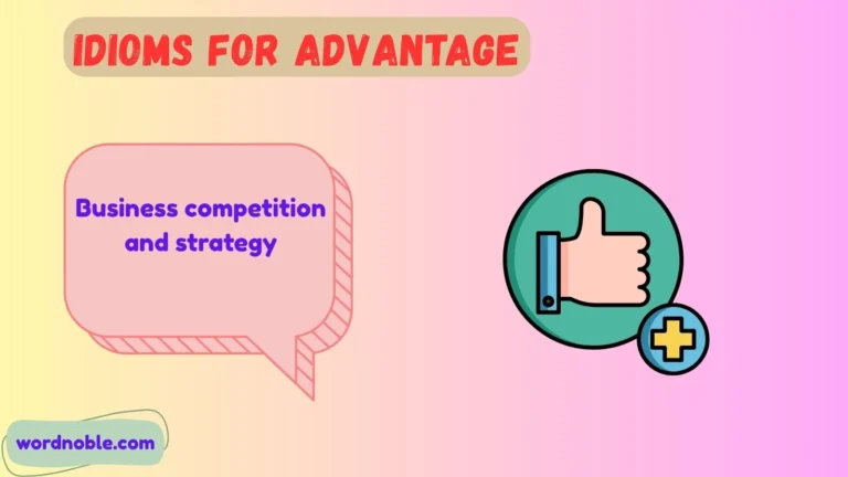 idioms for advantage