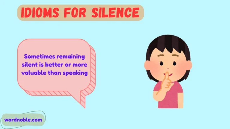 idioms for silence