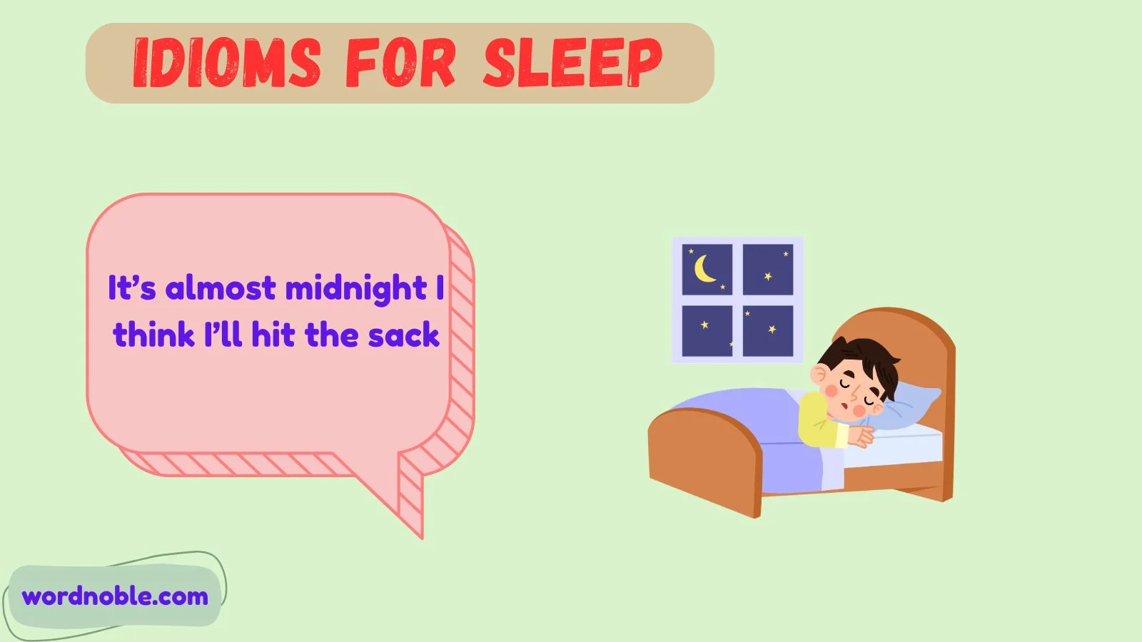 idioms for sleep