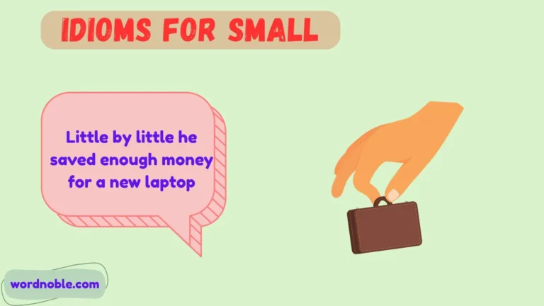 idioms for small