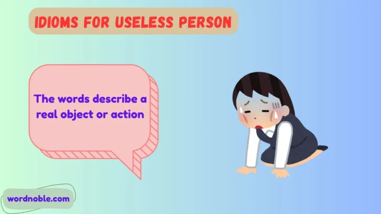 idioms for useless person