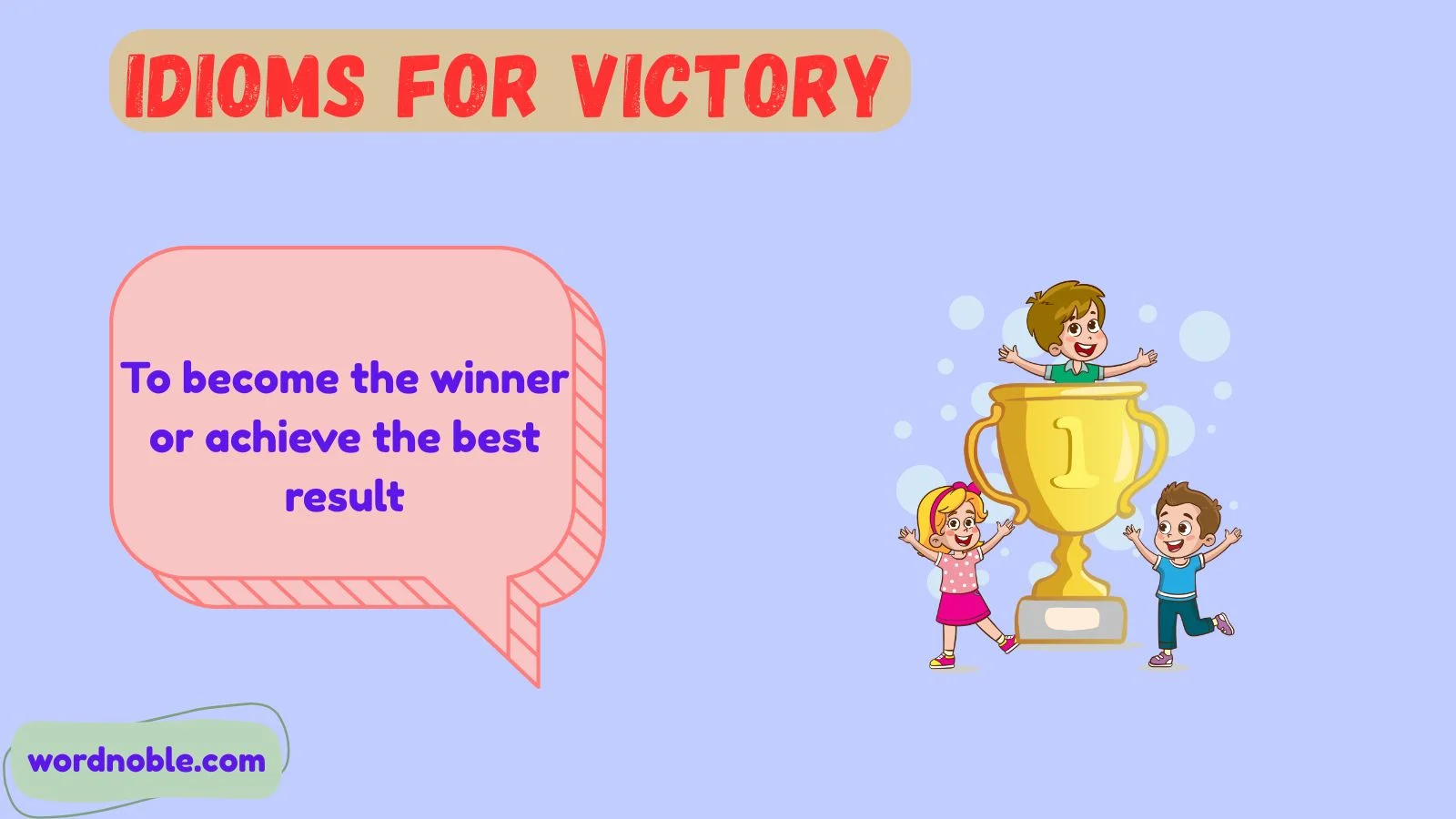 idioms for victory