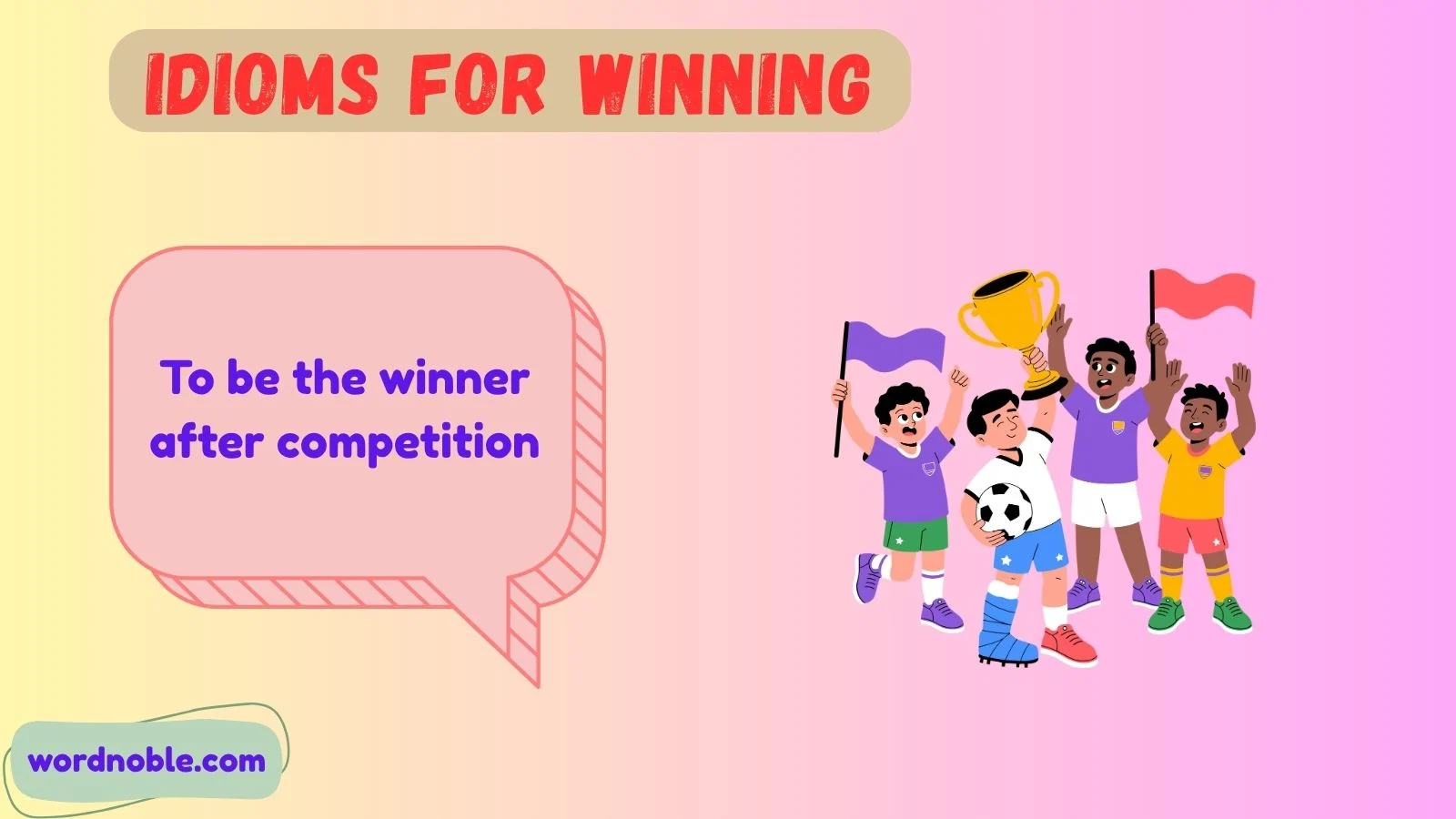 idioms for winning