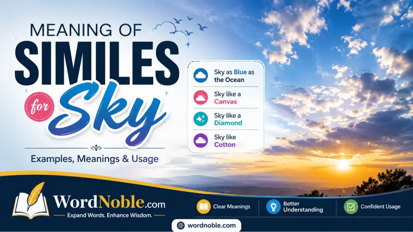 Meaning of Similes for Sky