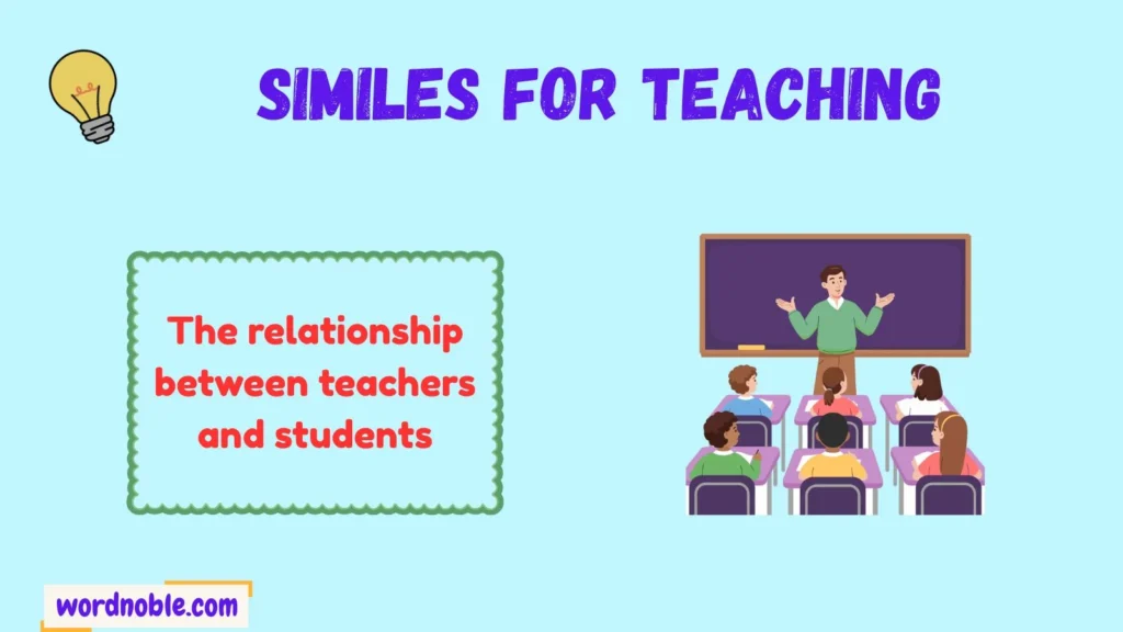 Meaning of Similes for Teaching