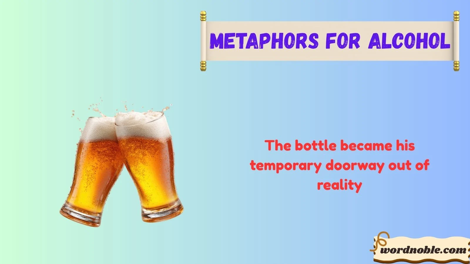 metaphors for alcohol
