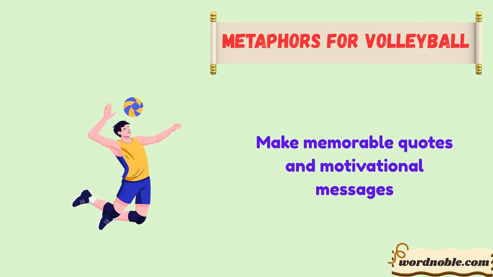 metaphors for volleyball