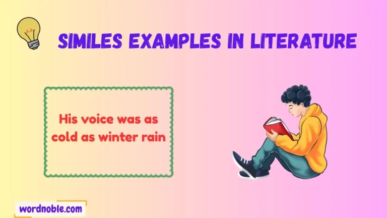similes examples in literature
