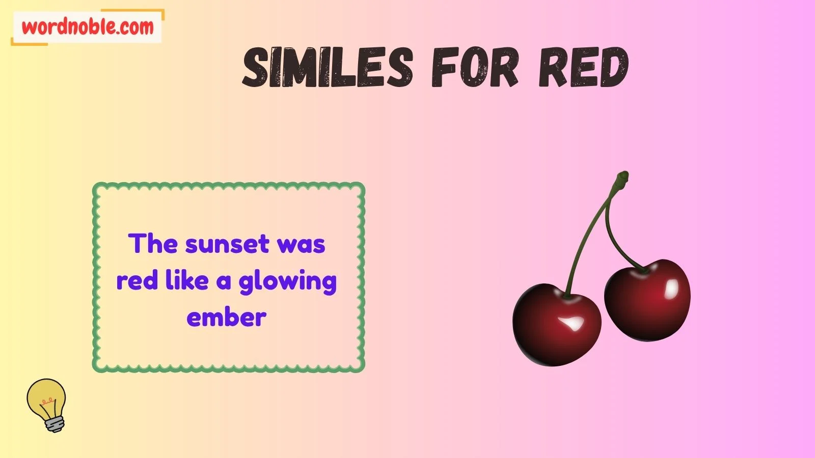 similes for red