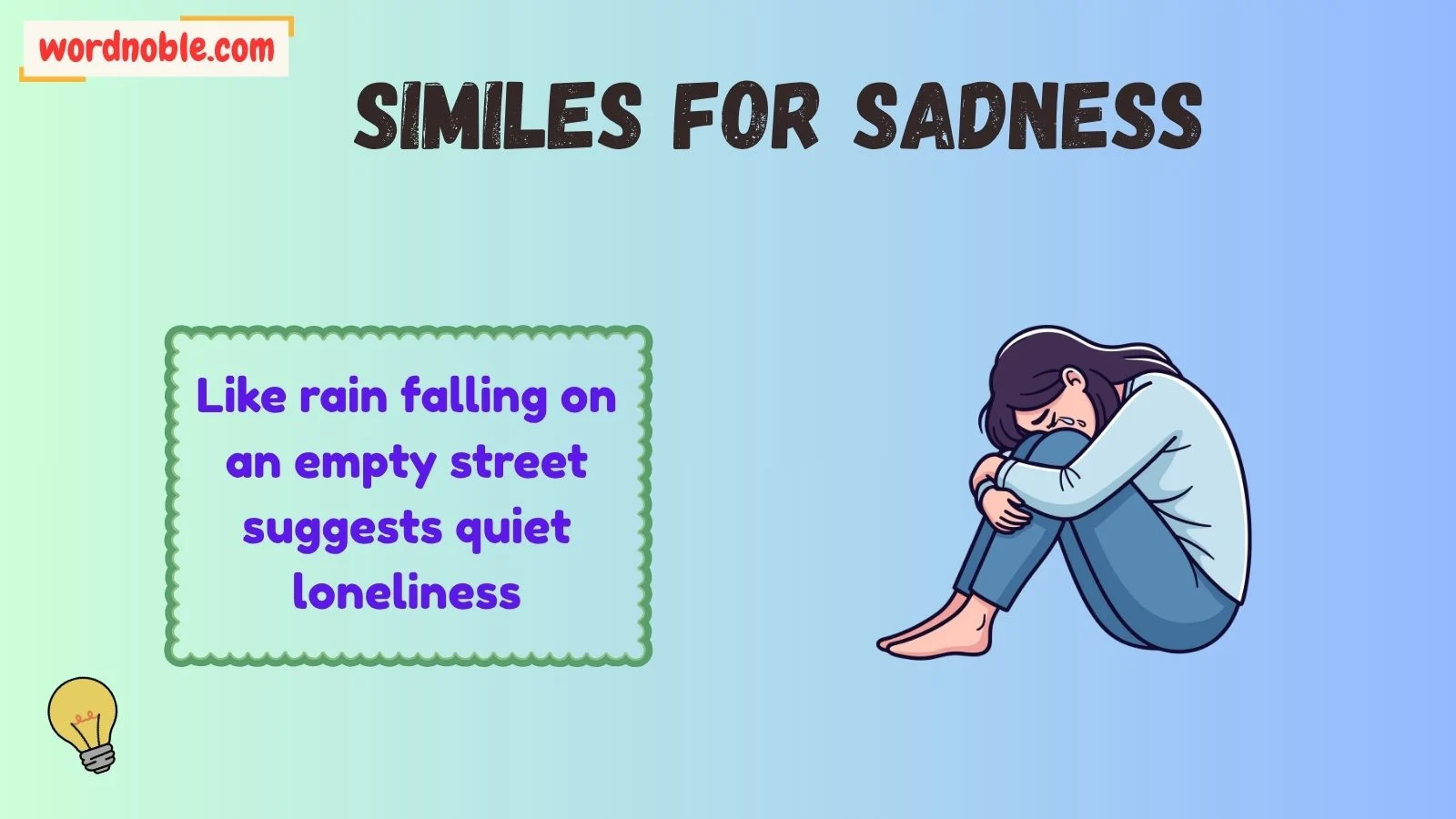 similes for sadness