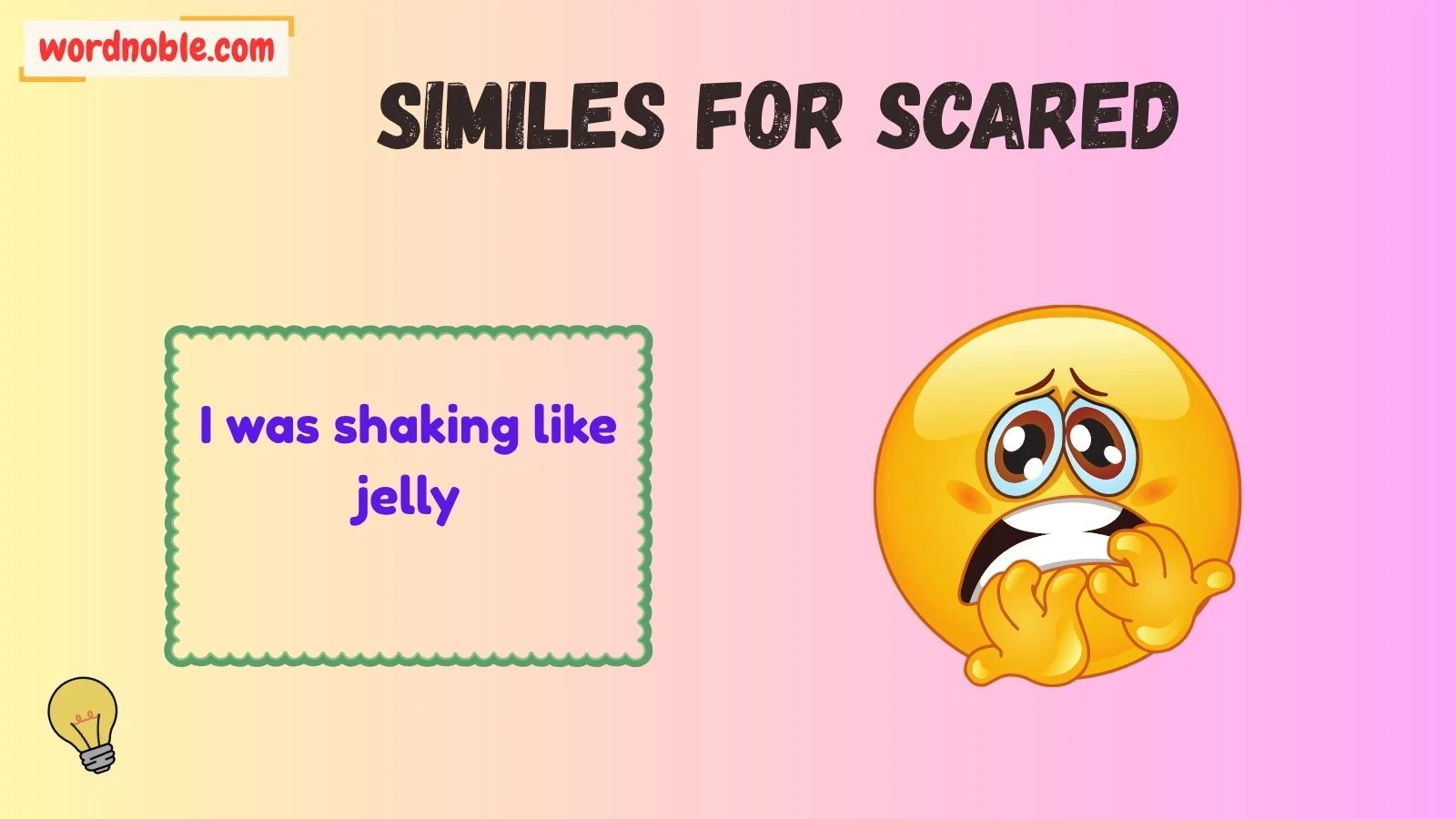 similes for scared