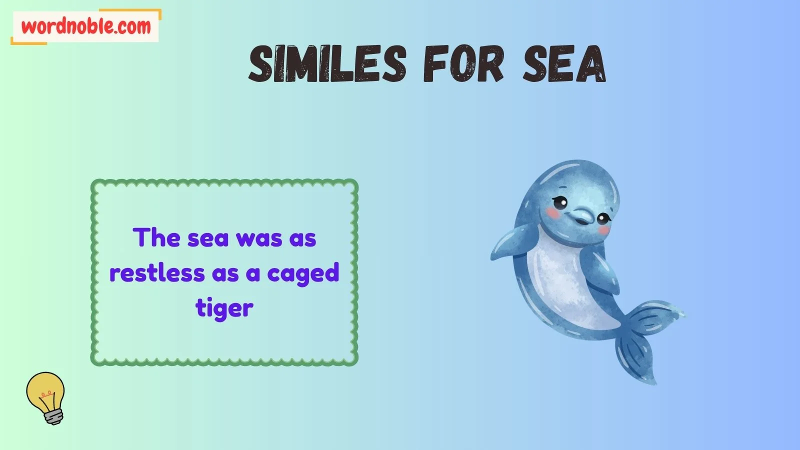 similes for sea