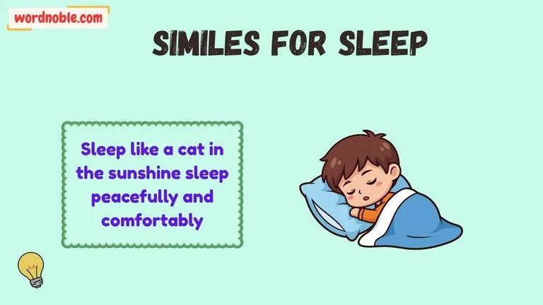 similes for sleep