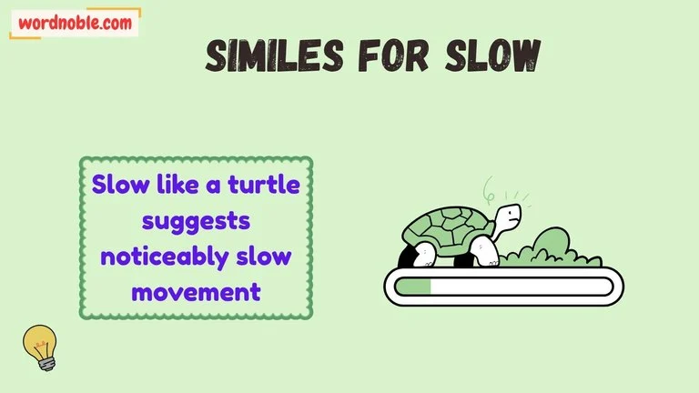 similes for slow