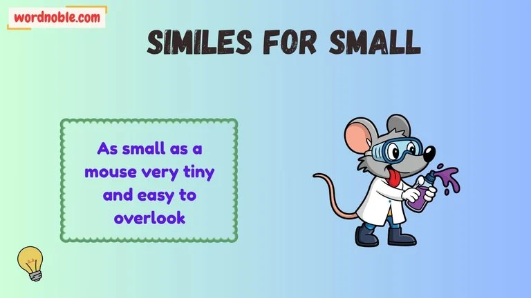 similes for small