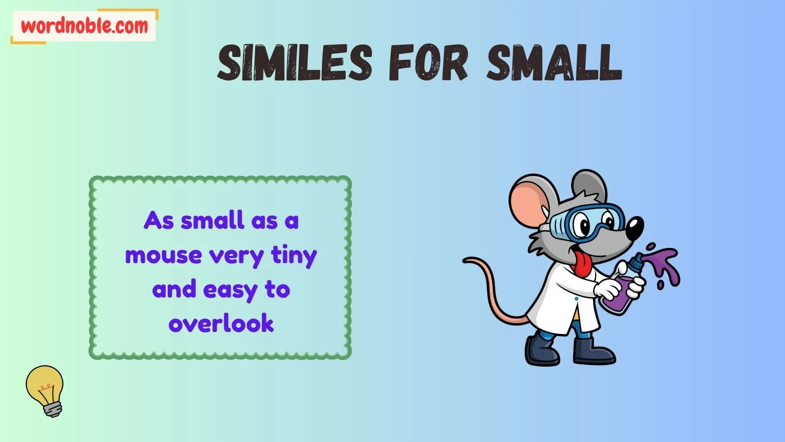 similes for small