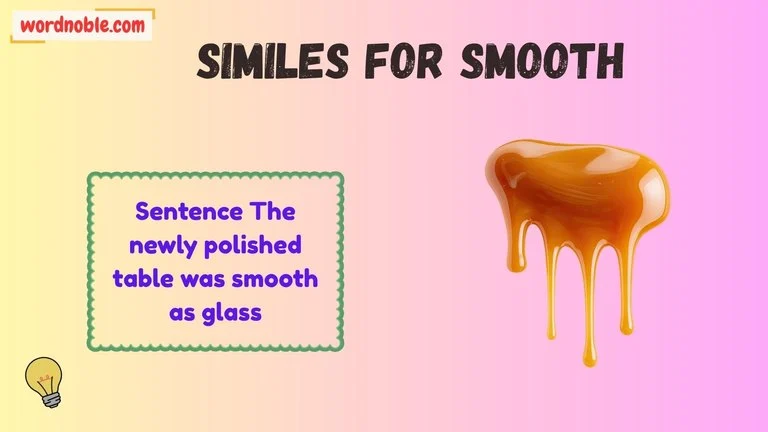similes for smooth