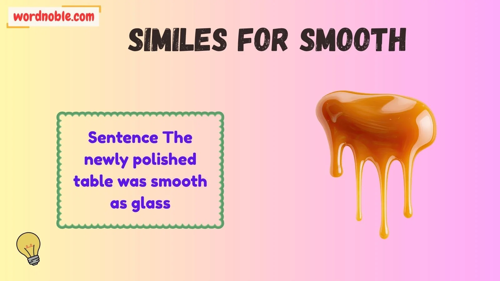 similes for smooth