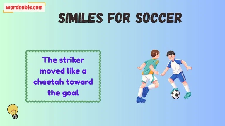 similes for soccer