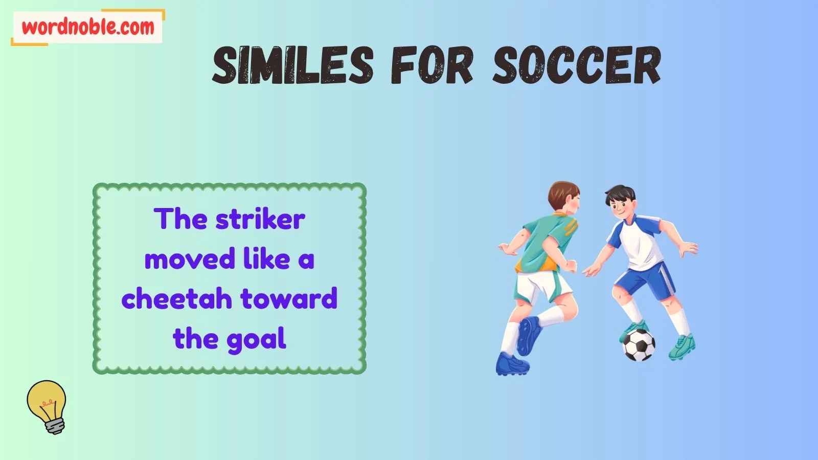 similes for soccer