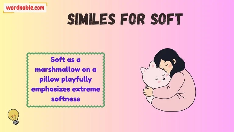 similes for soft