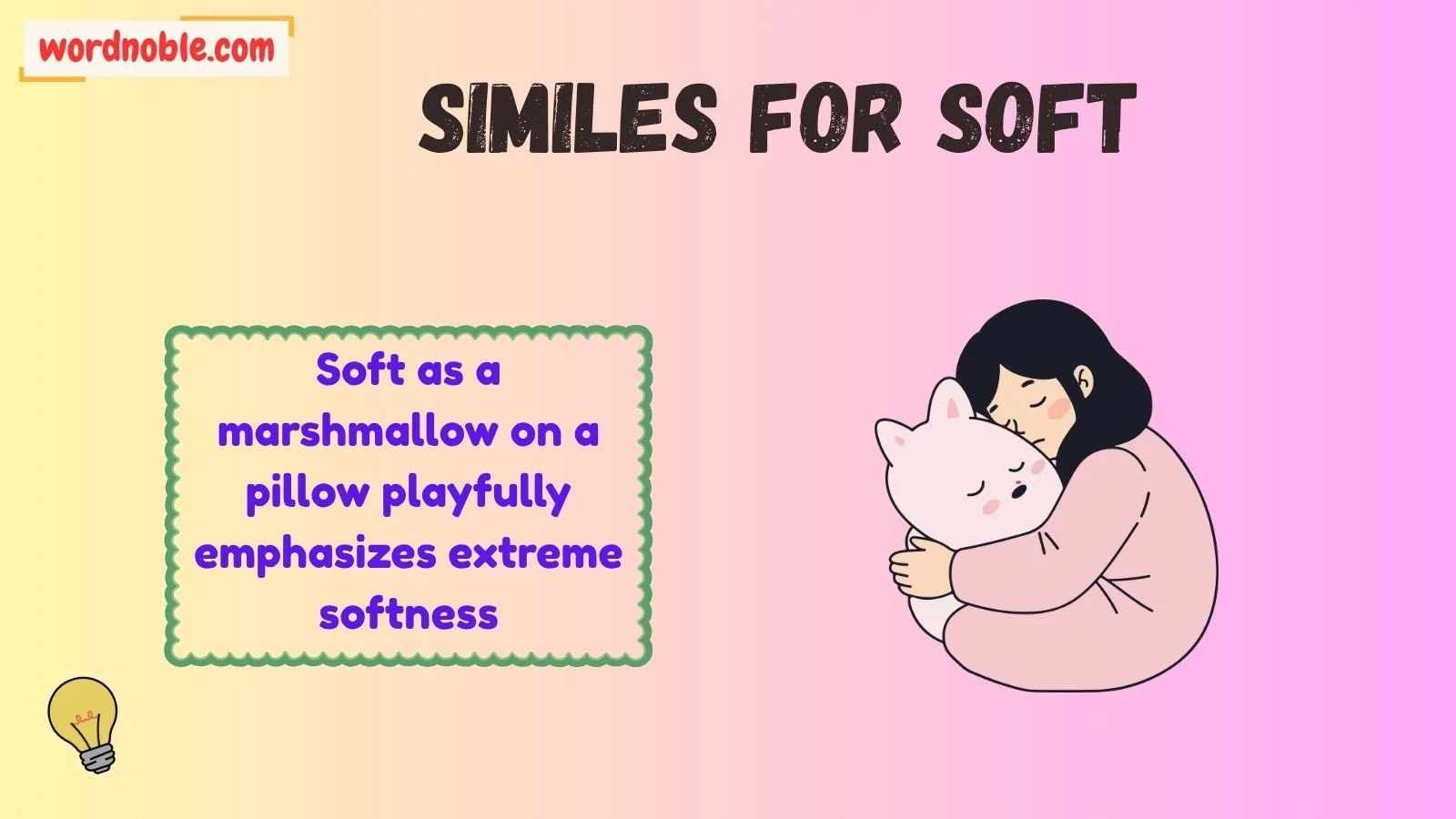 similes for soft