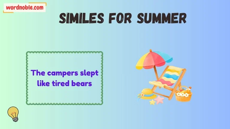 similes for summer
