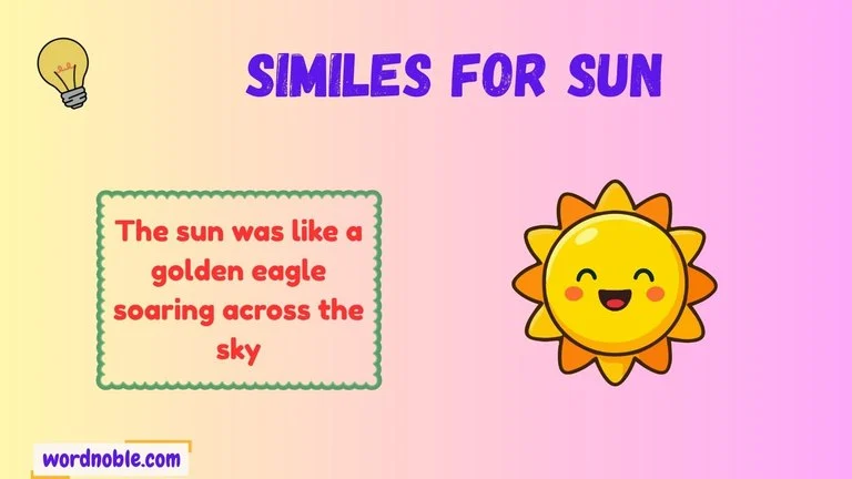 similes for sun