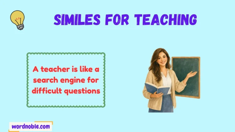 similes for teaching
