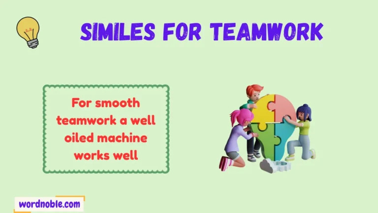 similes for teamwork