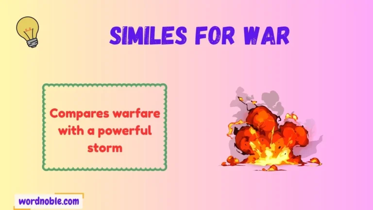 similes for war
