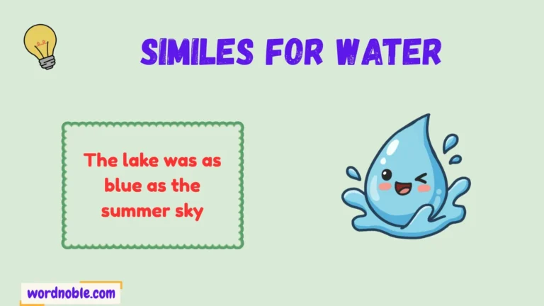 similes for water