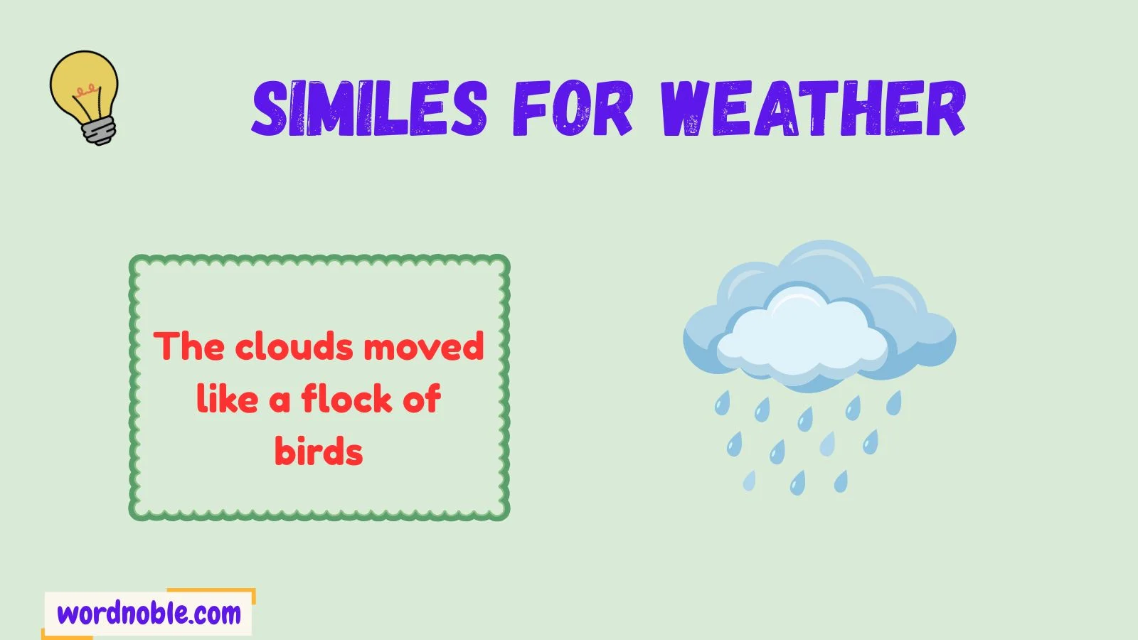 similes for weather