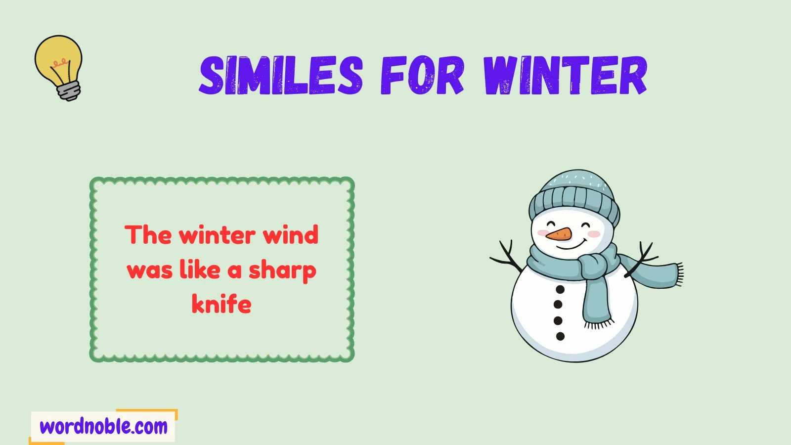 similes for winter