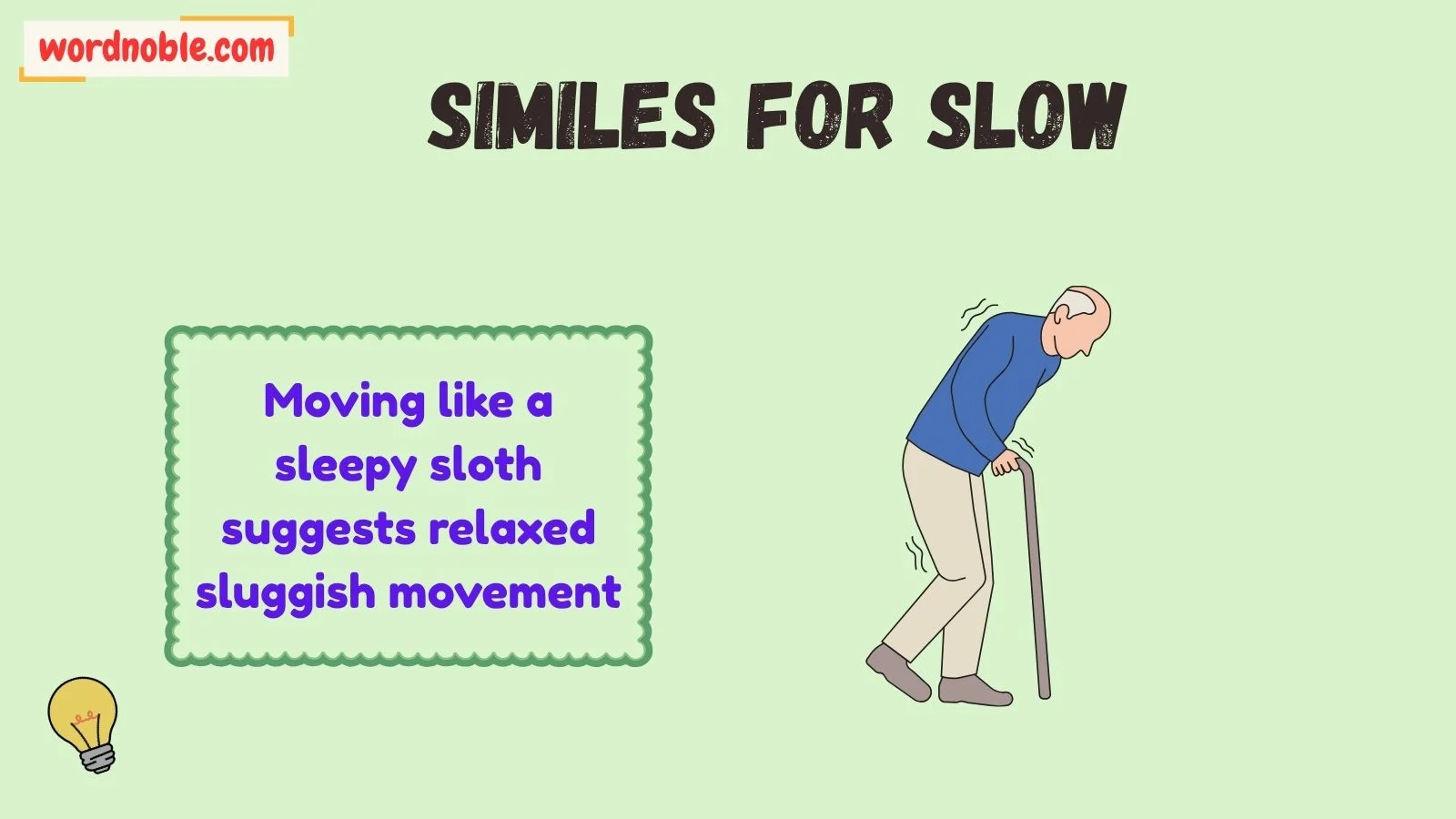 Types of Similes for Slow