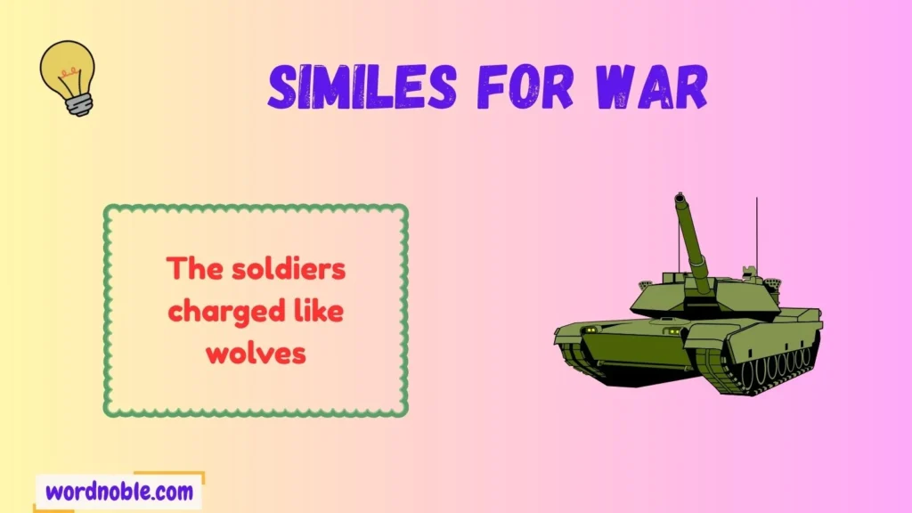 Types of Similes for War