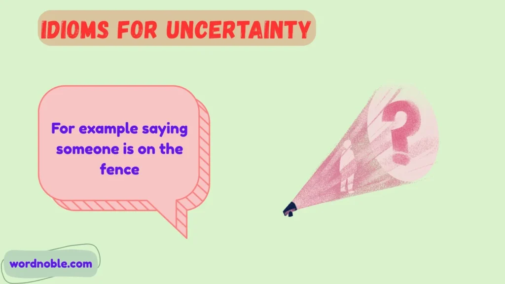What Are Idioms for Uncertainty?