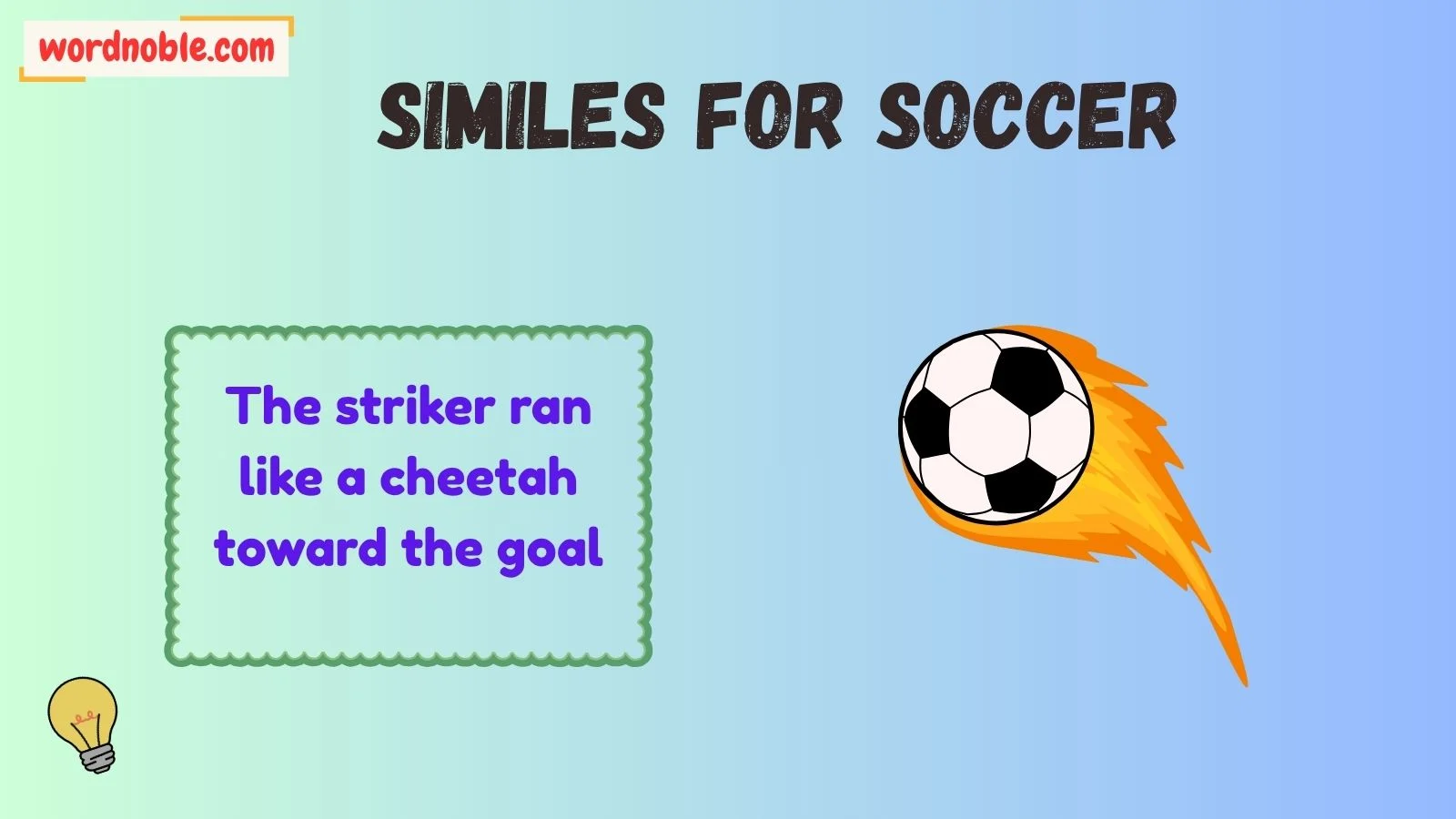 What Are Similes for Soccer?