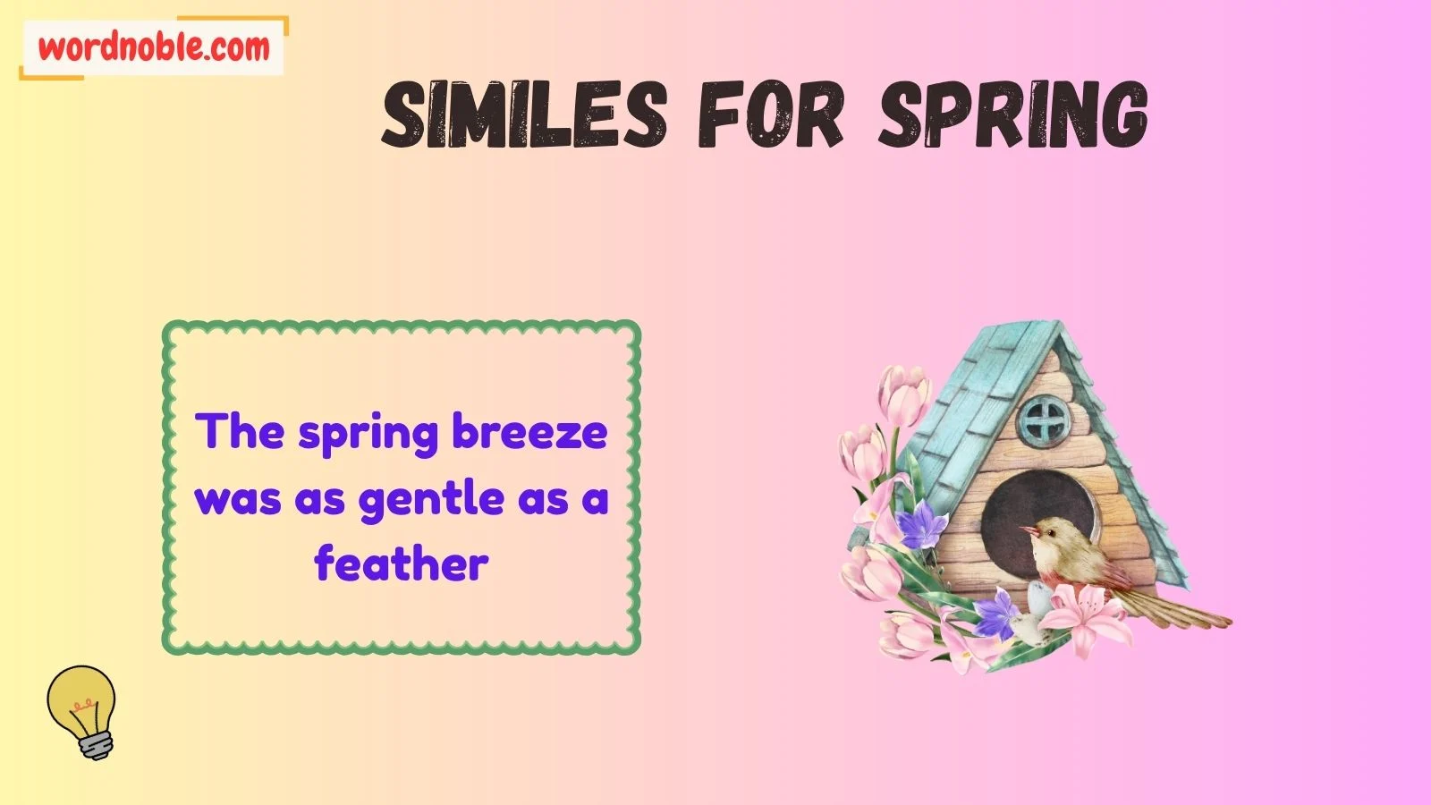 What Are Similes for Spring?