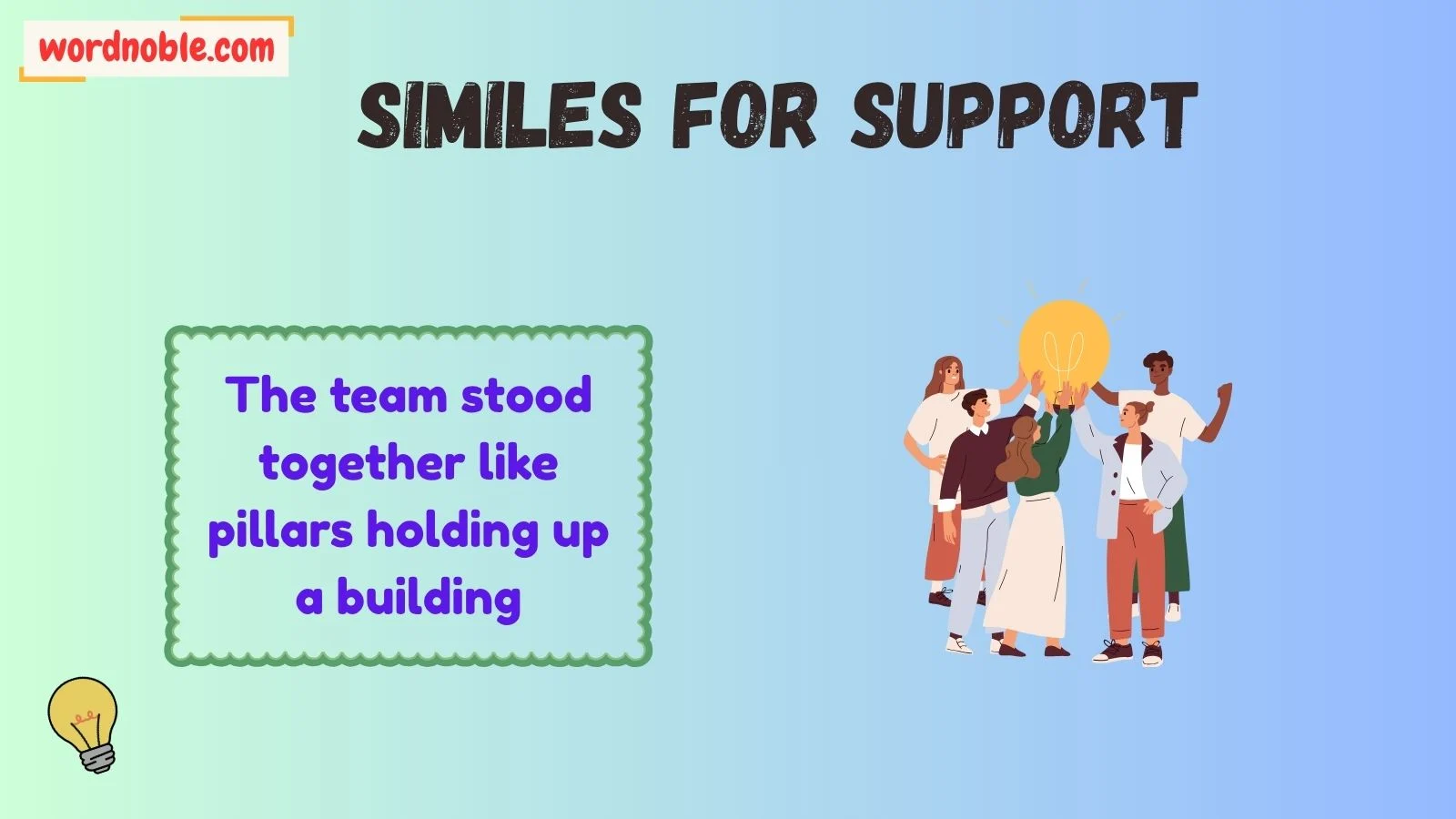 What Are Similes for Support?