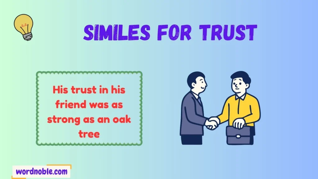 What Are Similes for Trust?