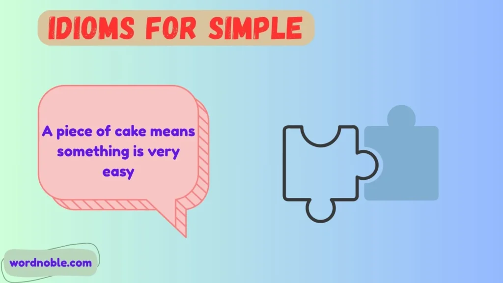 What Do Idioms for Simple Mean?