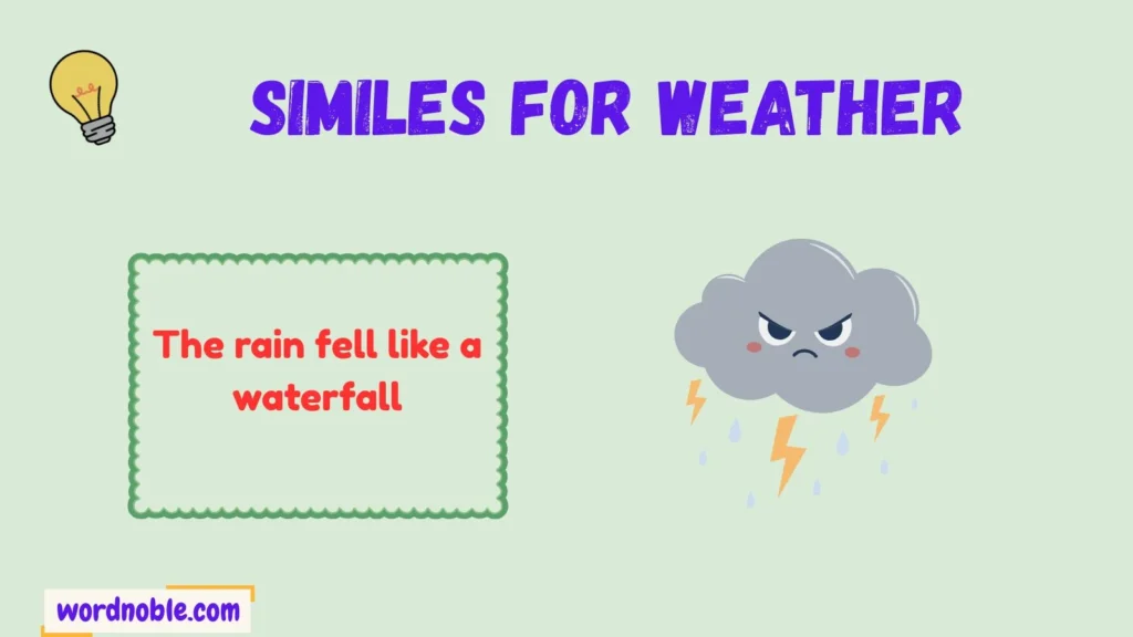 What Do Similes for Weather Mean?