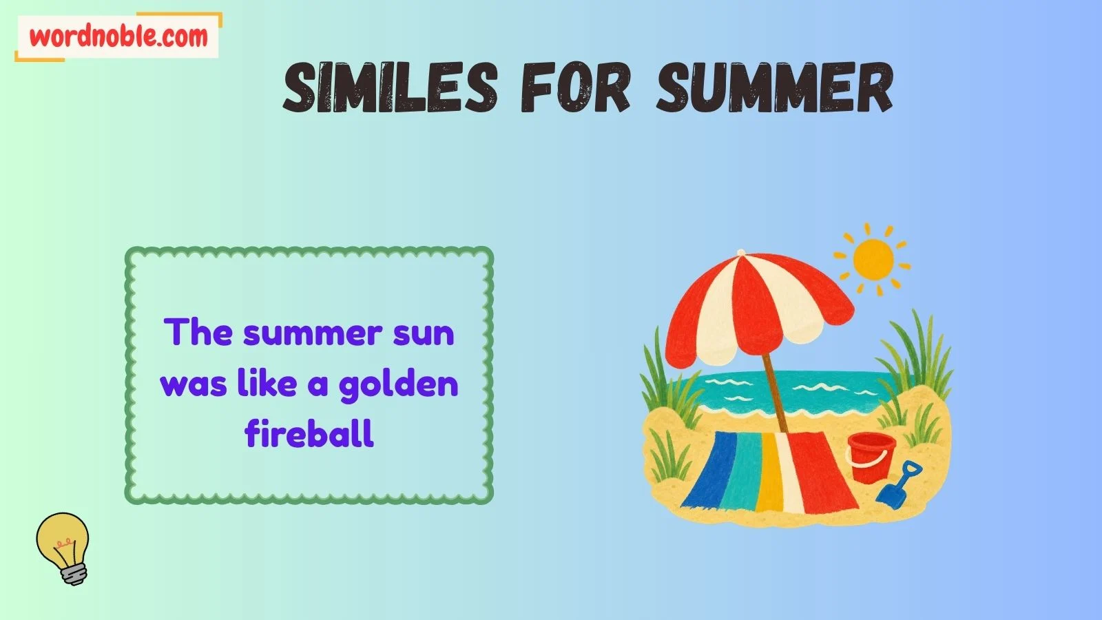What Does a Simile for Summer Mean?