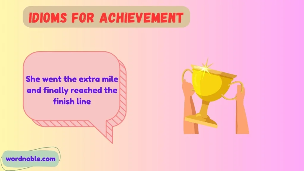 Why Do People Use Idioms for Achievement?