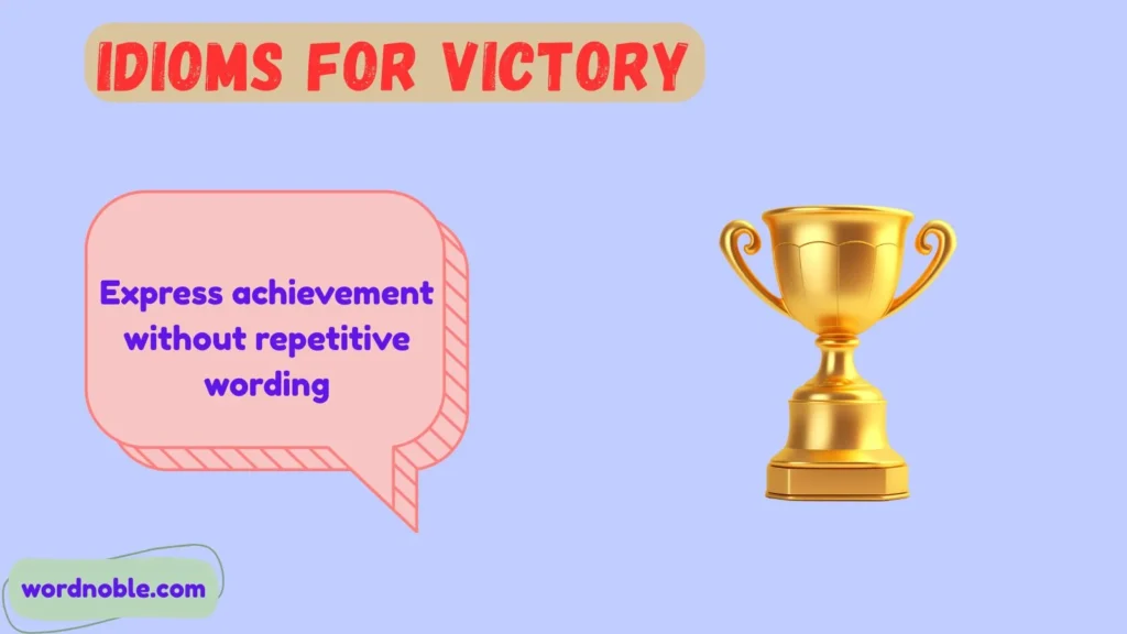 Why Do Writers Use Idioms for Victory?