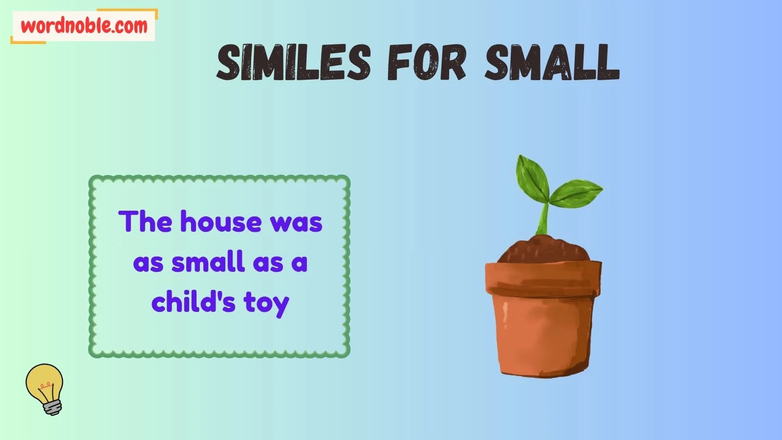Why Do Writers Use Similes for Small?