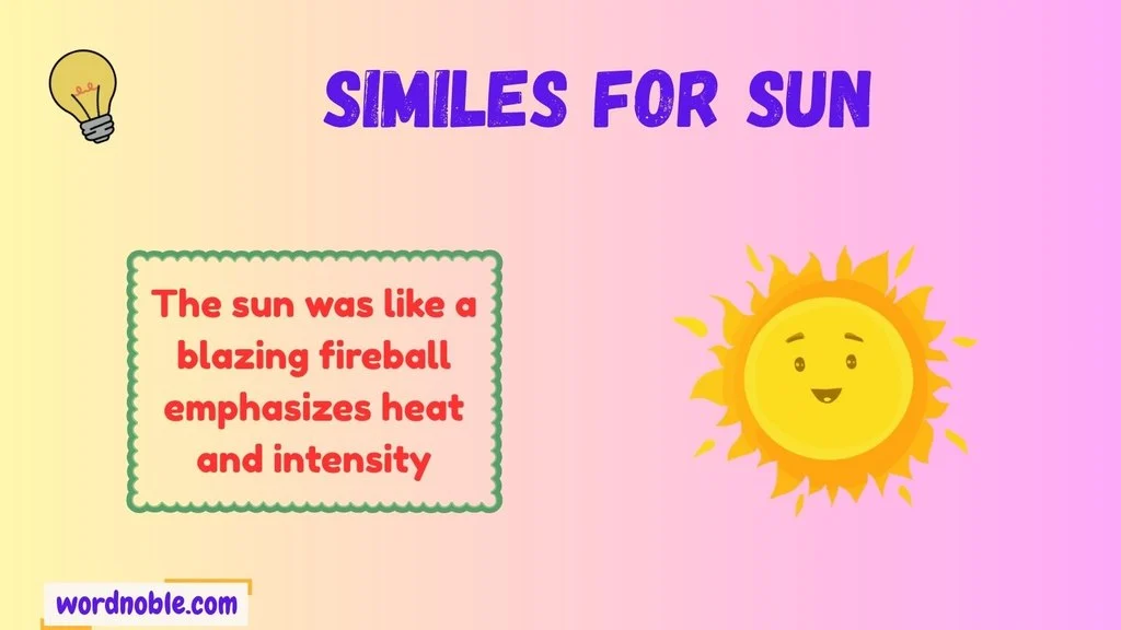 Why Writers Use Similes for the Sun